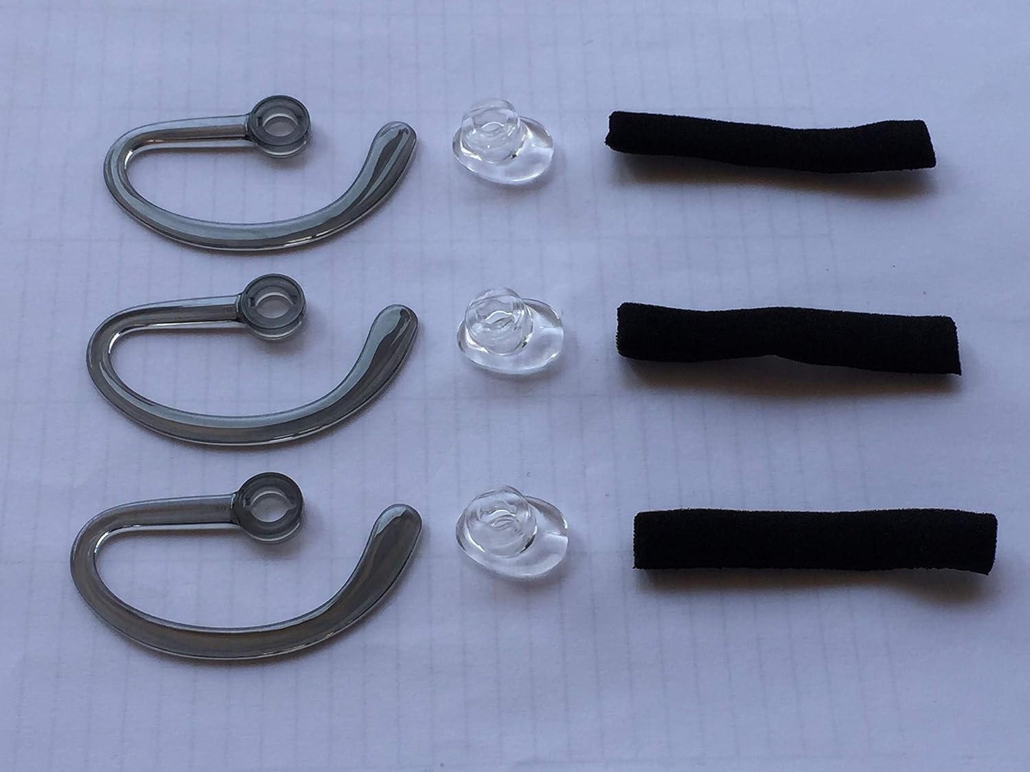 Ear Tips for Plantronics CS540 Replacement Cordless Headset Ear Fit Kit Earbuds Earloops EarHook Foam Spare Compatible with Plantronics CS540 WH500 W440 Savi W740-3X Medium