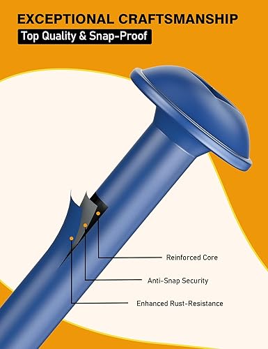 Miniatura 3 de YaaYii Tornillos para agujeros de bolsillo #8 x 1-14 pulgadas, paquete de 60 tornillos para madera, rosca gruesa, cabezal de arandela, unidad