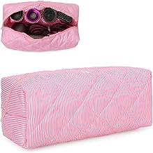 Starnearby Travel Bag Compatible with Dyson Airwrap, Padded Storage Bag for Dyson Hair Dryer and Accessories, Shark Flexstyle Hairdressing Tool Organizer (Pink)