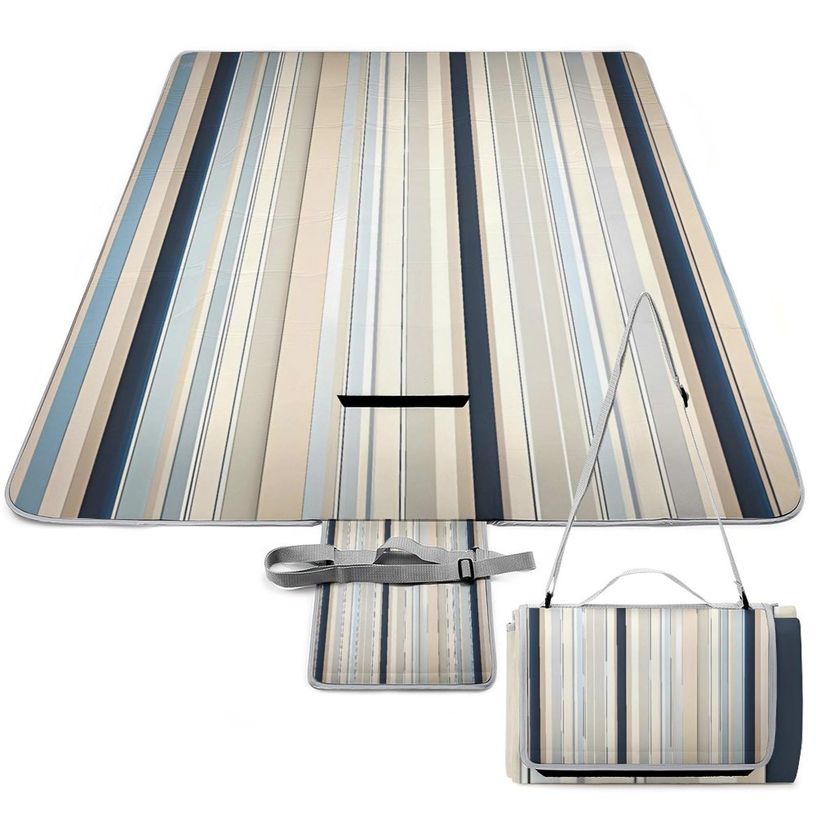 Couverture de pique-nique portable pliable et tapis de parc lavable résistant au sable