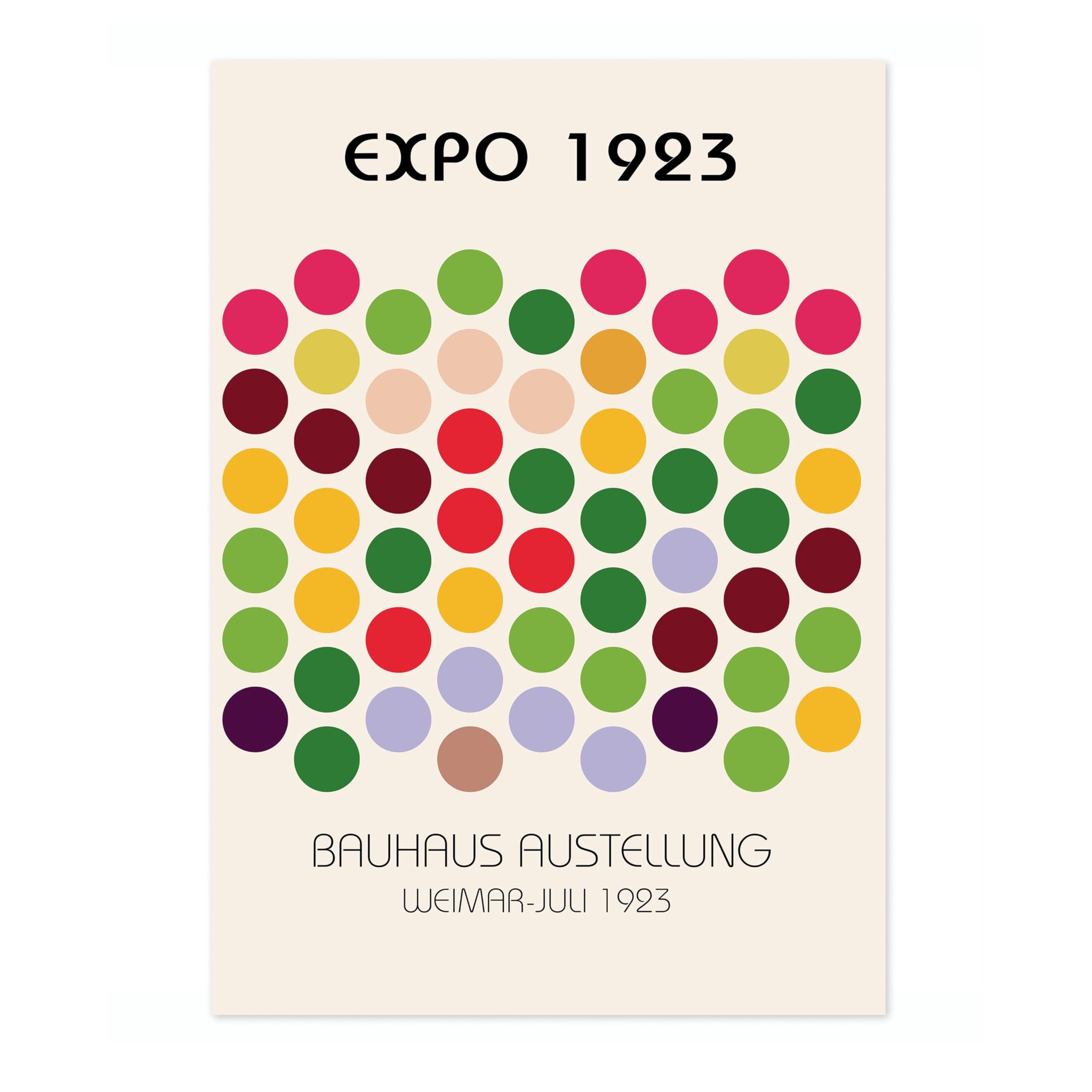 Expo 1923 Bauhaus Poster Mid Century Modern Wall Decor Print, Abstract Geometric Wall Art Boho Abstract Artwork Architecture, Archival Matte, A3 (Print Only) - 42x29.7cm โ image 1