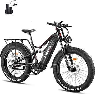 FREESKY 2000W Electric Bike with BAFANG Motor & 48V 30Ah Samsung Cells Battery, 35MPH Max Speed, 120 Miles Range, Full Suspension Mountain Ebike for Adults, 26" Fat Tires, Smart Keys, Hydraulic Brakes