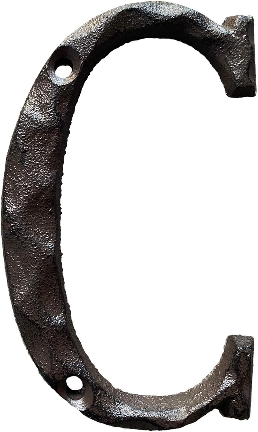 Jerrybaby 5 Inch House Letters, Rustic Cast Iron Metal Home Address Number & Letters/Unique Hammered Look, Letter B