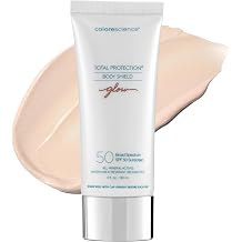 Total Protection Body Shield Glow SPF 50, Lightweight Pearlescent Zinc Oxide Formula, Environmental Defense Against Blue Light & Pollution, For All Skin Types, 3 fl. oz