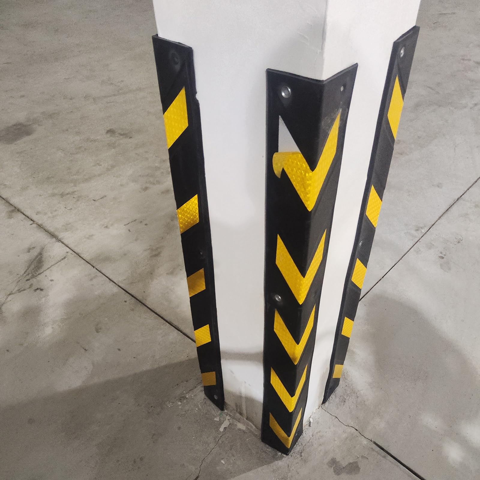 Eckenschutz für Wände, Gummieckenschutz für Parkhäuser und Lagerhallensäulen – 4er-/6er-/10er-/12er-/18er-/20er-Packung, Kantenschutz und Türschutz, robuster Garagenwandpuffer, verhindert Be