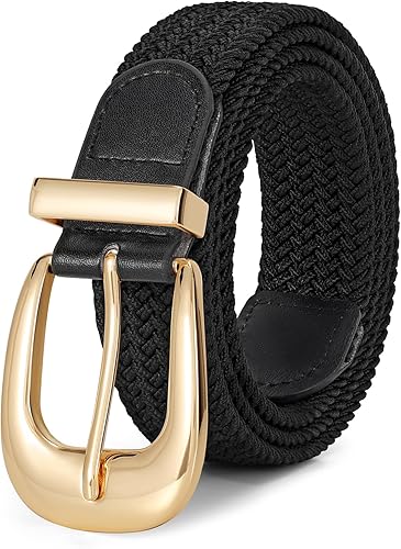 WERFORU Women Braided Belt Stretch Braided Belt for Women Braided Woven Elastic 