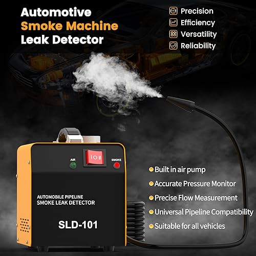 Miniatura 4 de Detector de fugas de máquina de humo automotriz, probador de diagnóstico de humo al vacío de 12 V CC, detector de fugas de combustible para sistema