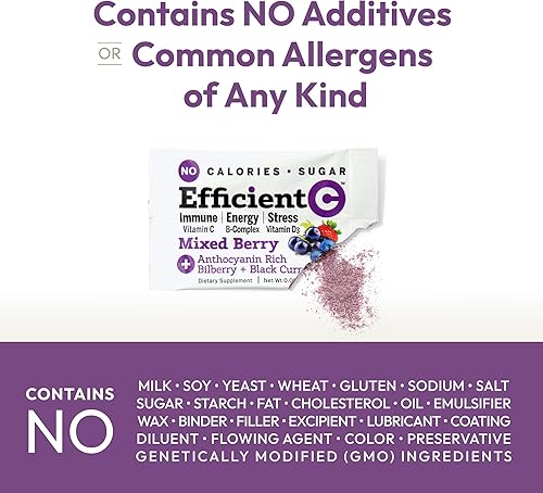 Miniatura 5 de ANDREW LESSMAN 30 paquetes eficientes de bayas mixtas C - Inmune, energía, estrés y salud ocular. Reinvención de la bebida de vitamina C. Sin