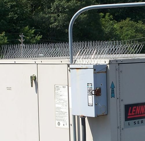 Miniatura 9 de Nixalite Picos de acero inoxidable para pájaros con punta E (8 pies (4-2 pies tiras))