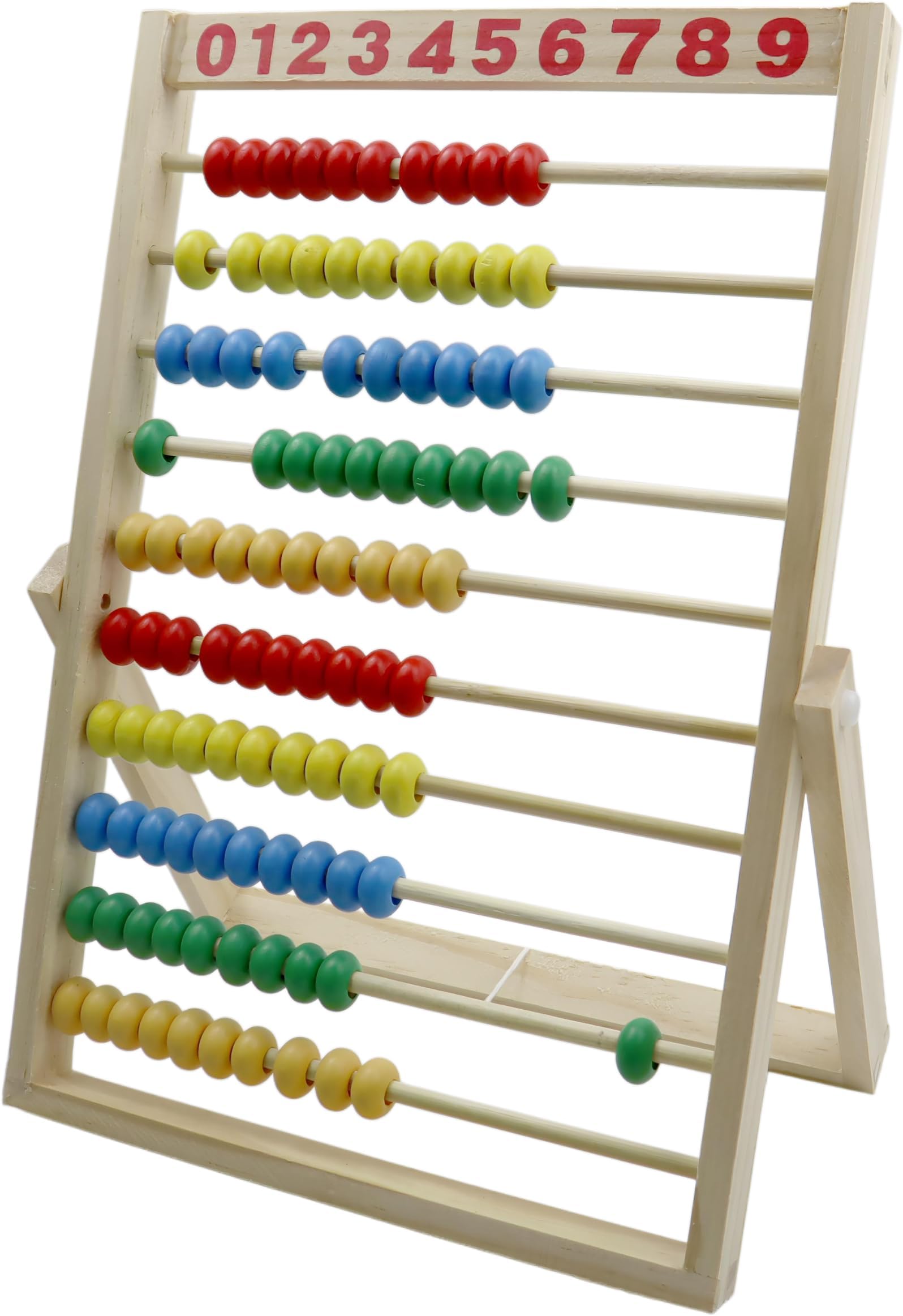 MAGIKON Wooden Abacus, 10 Rows Counting Frame 11.5in for Math