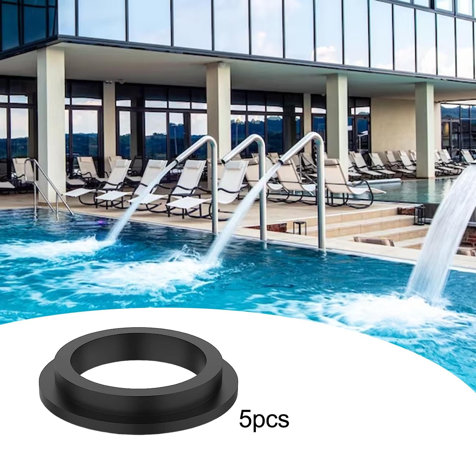 Anello di Tenuta in Gomma per Filtro Piscina Ricambio Guarnizione Rotonda per Pompe del Motore Valvole a Spina Filtro Sabbia Tenuta Stagna in Gomma