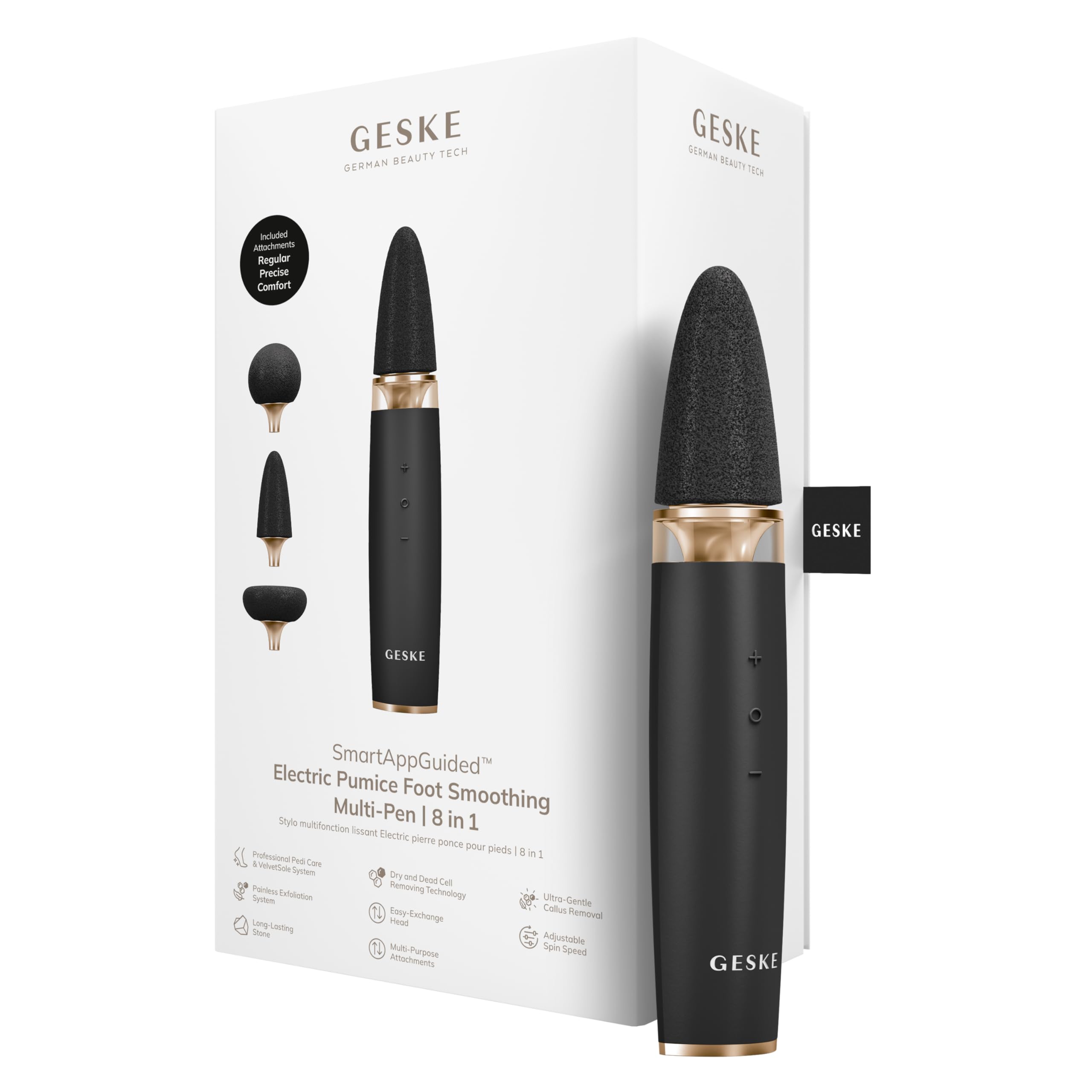 GESKE Electric Pumice Foot Smoothing Multi-Pen | 8 in 1
