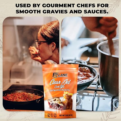 Miniatura 8 de Jel transparente para enlatar 2 libras - Polvo de almidón de maíz tipo cocinero - Espesante para líquidos, relleno de pastel de cereza y postres de