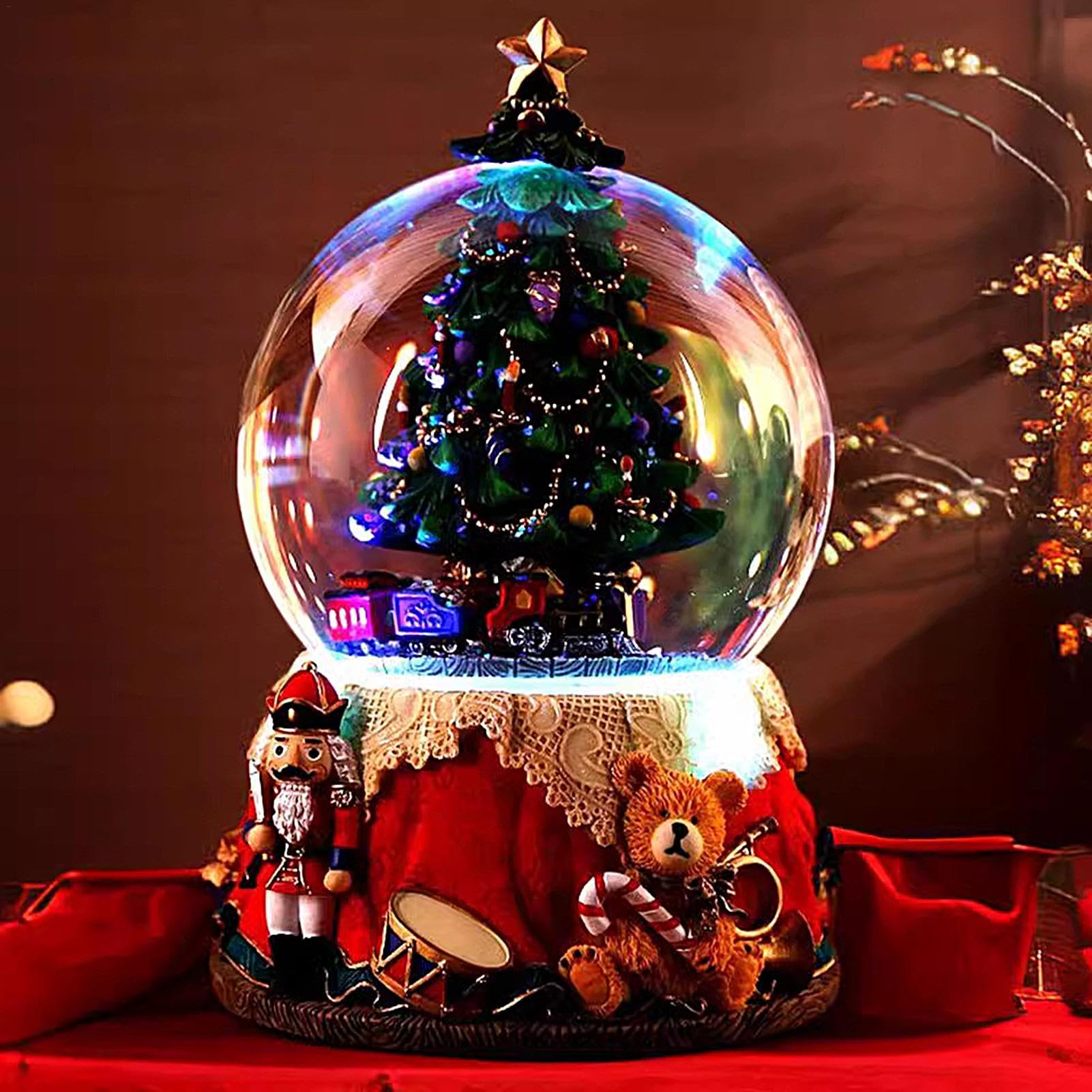 Boule à Neige Musicale Casse-Noisette, Boule à Neige de Soldats | Casse-Noisette de Noël, Boule à Neige Musicale Casse-Noisette | Boîte à Musique avec Boules de Neige de Noël, Boule à Neige