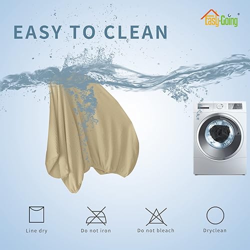 Vista 65 de Easy-Going - Funda de cojín elástica para sofá, funda de cojín protectora para asiento de sofá, suave, flexible con parte inferior elástica