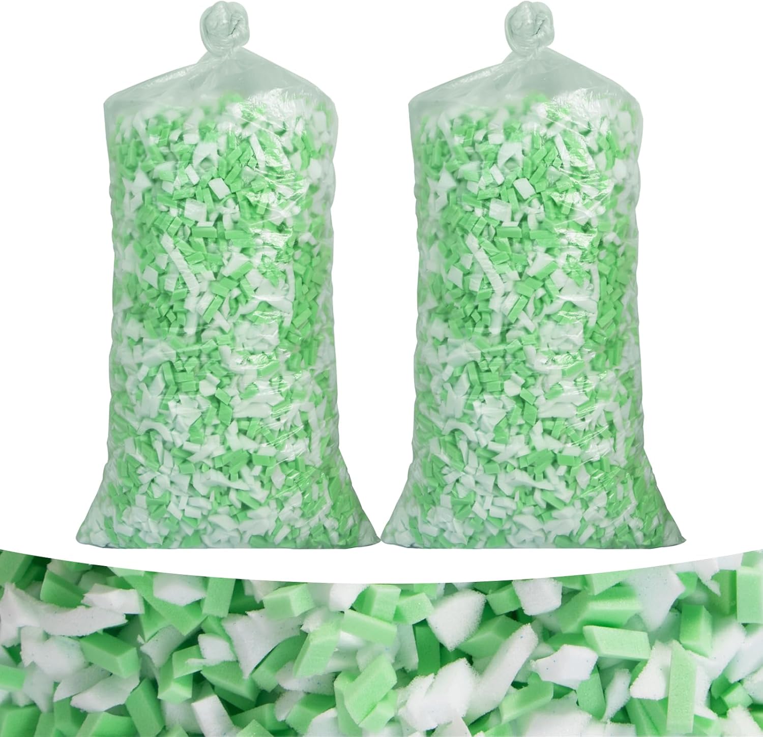 BBGDIPG 10 LBS Shredded Memory Foam Filling, Random Color Bean Bag Chair Filler, Comfortable and Soft Beanbag Filling Suitable for Various Pillows/Punching Bag/Couch Cushions/Pouf/Dog Bed (10, Pounds)