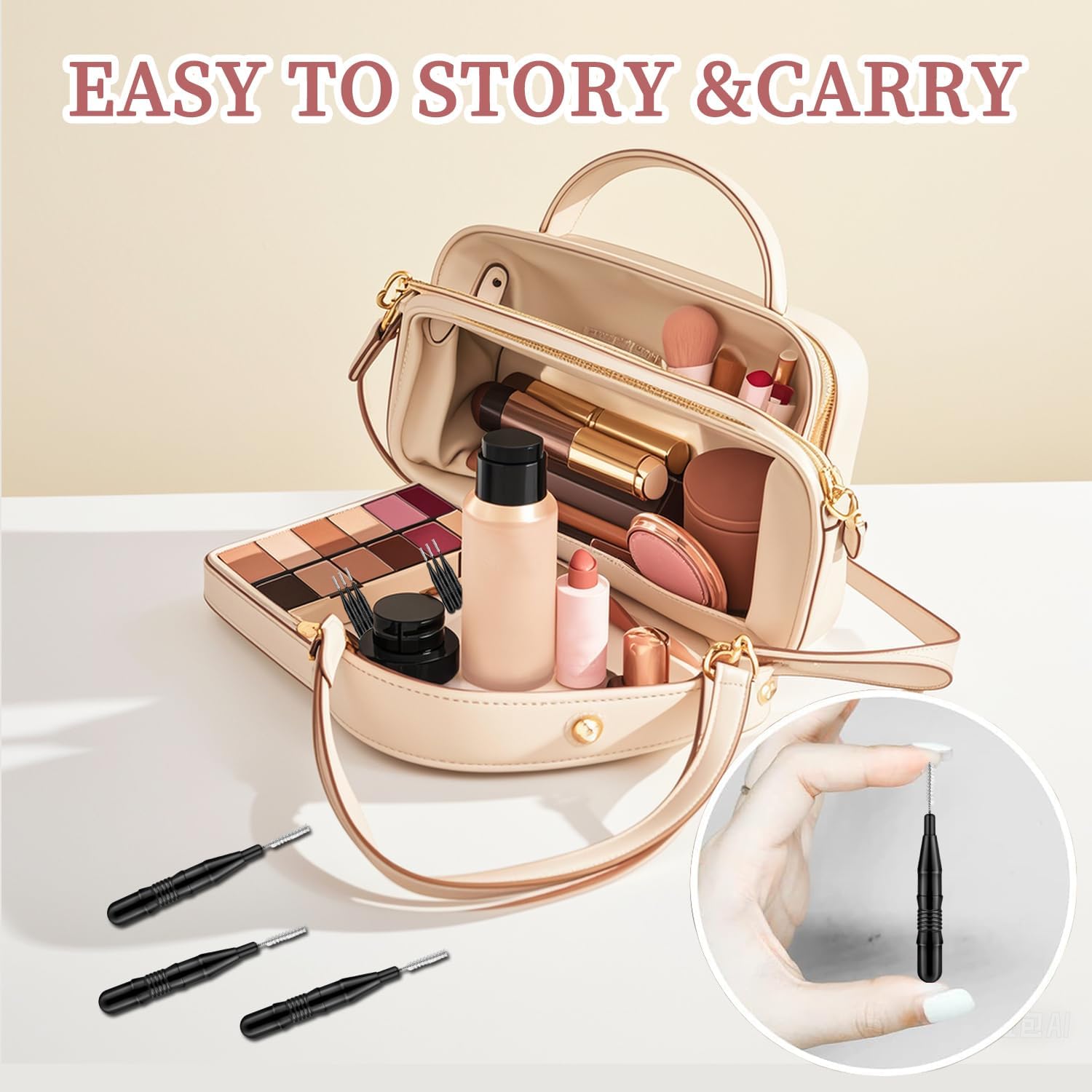Micro Eyebrow Brush, Eyebrow Spoolie Brush Spoolies for Eyebrows Eyelash