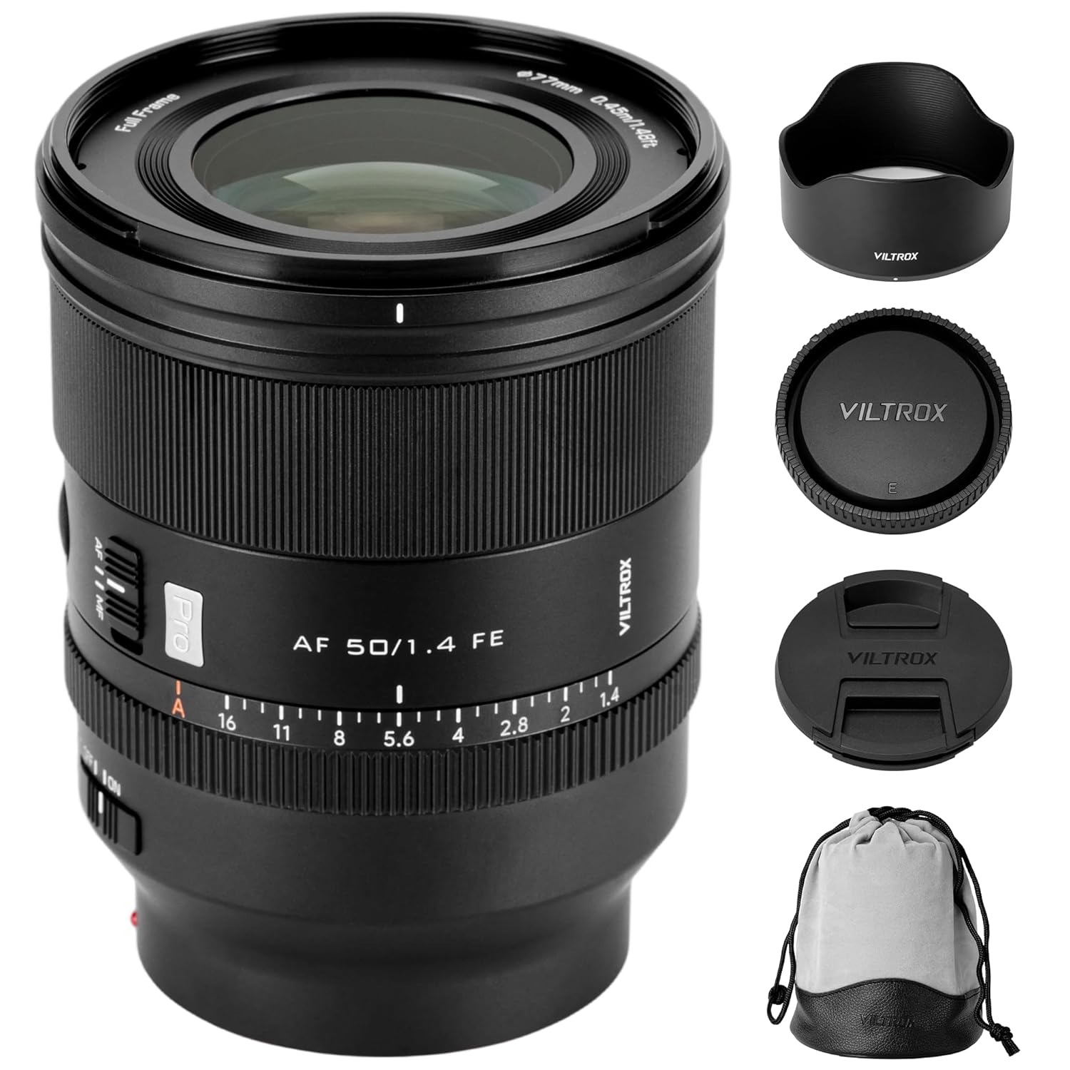 Viltrox AF 50mm F1.4 Pro FE, Full Frame Lens, Auto Focus Prime Lens, E Mount Lens for A7III A7C A7SIII A7RIII A7IV A7RIV A9II A1II FX30 ZV-E10 A6700