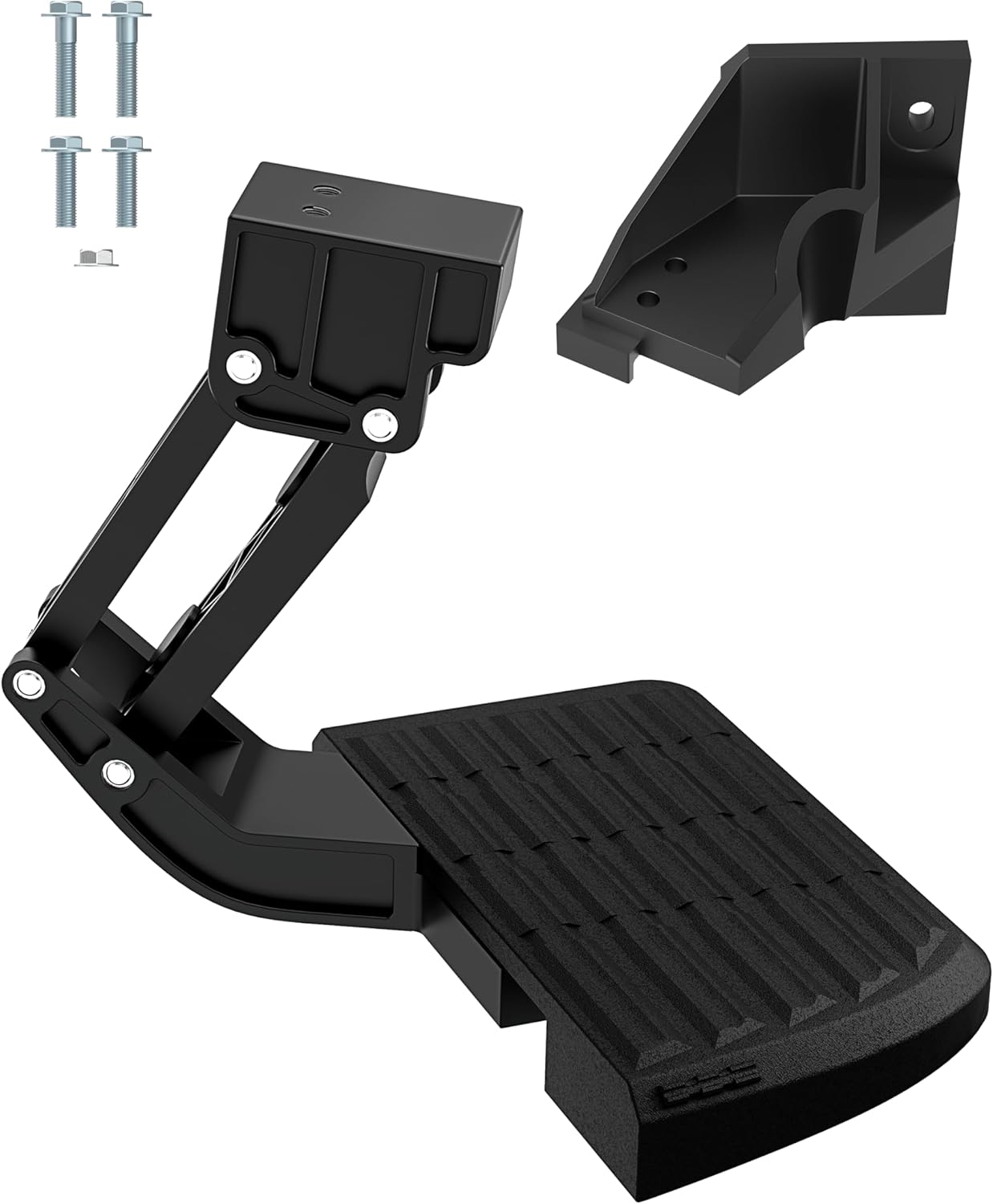 Bed Step for Toyota Tundra 2023 2024 2025 2026, Upgraded Aluminum Truck Tailgate Bed Step Retractable Bumper Foldable Pickup Truck Bedstep , Replacement for OEM part #PT392-34240PT392-34231PTS30-34000