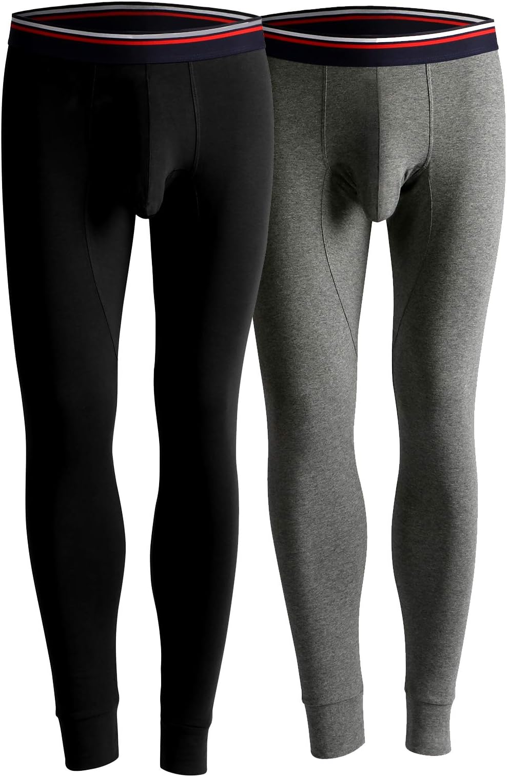 Ouruikia Men's Thermal Underwear Pants Thermal Bottoms Long Johns Bottoms with Separate Pouch