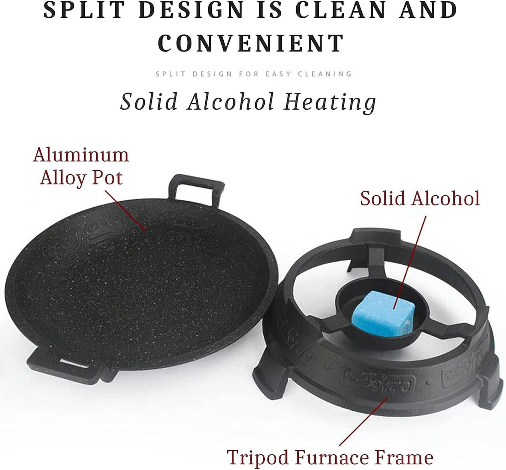 Juego de platos antiadherentes, bandejas calentadoras de alimentos de aluminio con soportes para combustible, juego de buffet fácil de limpiar para catering y fiestas de banquetes, tamaños