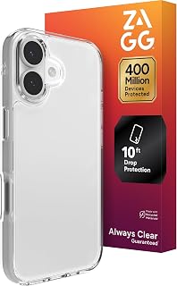 ZAGG Crystal Palace Lite Case for iPhone 17, Clear, Ultra-Slim