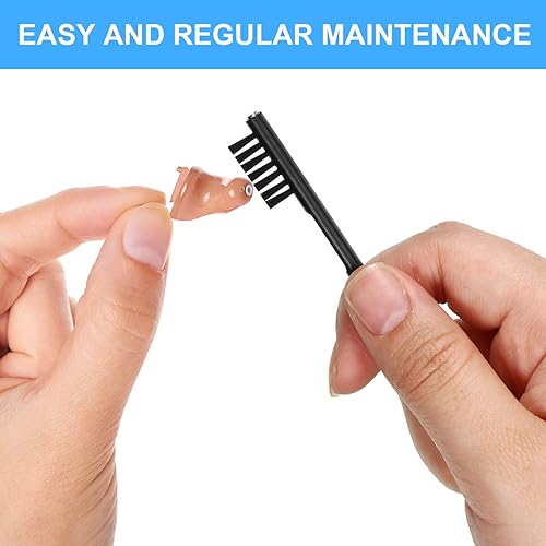Miniatura 5 de 7 piezas de herramientas de limpieza para audífonos Amplificador de audífonos, cepillo de limpieza con imán, kit de limpieza auditiva con bolsa de