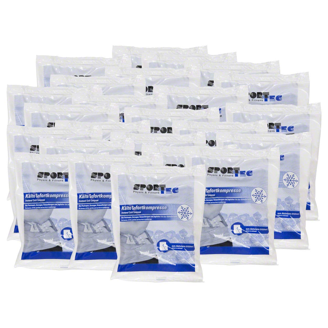 Sport-Tec - Compressa istantanea Fredda, 13,5 x 16 cm, 230 g