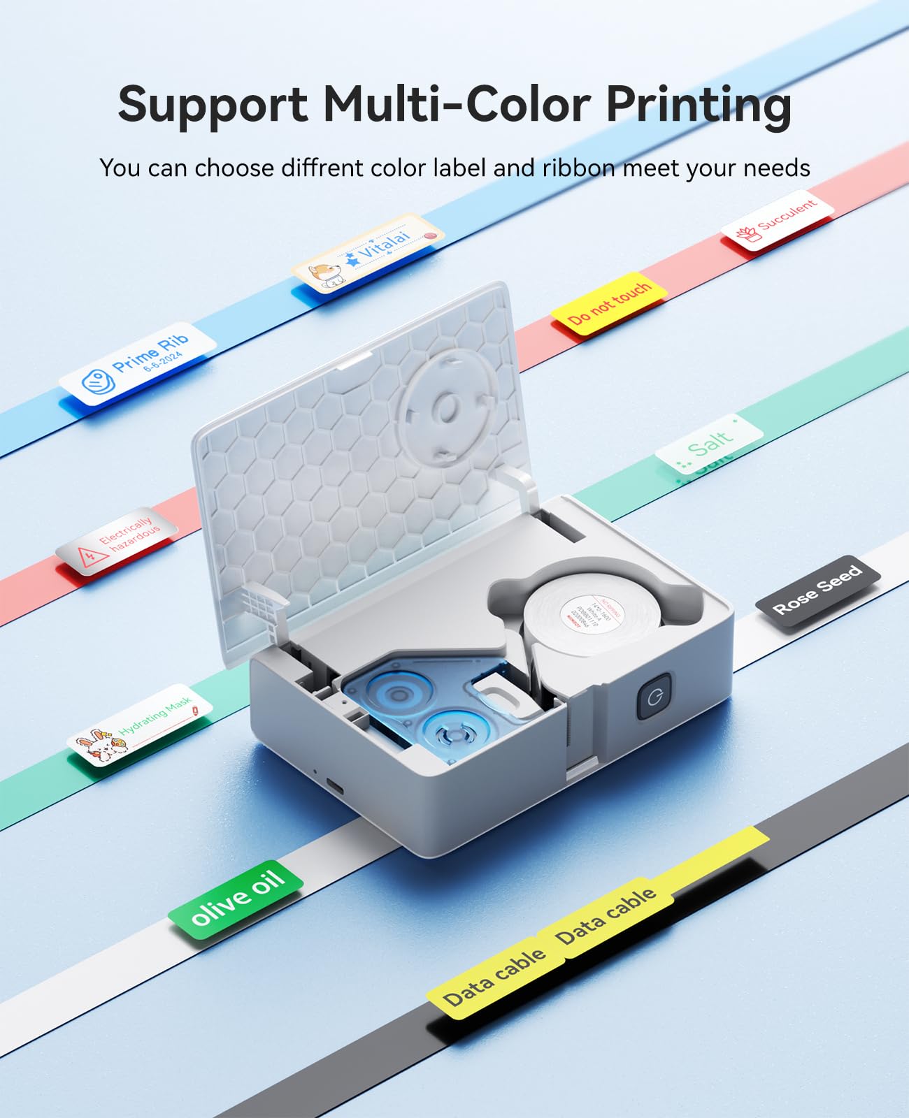 Snapklik.com : B18 Label Maker For Color Printing, Bluetooth Thermal ...