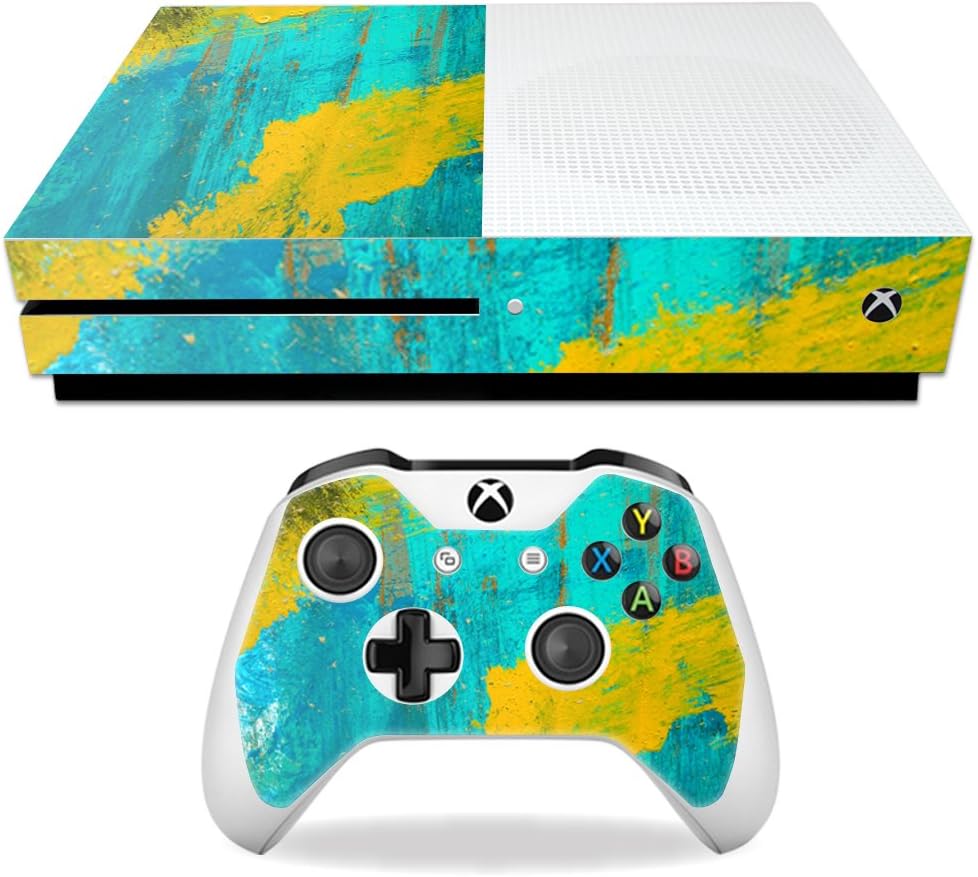MightySkins Skin Compatible with Microsoft Xbox One S - Cotton Candy | Protective, Durable, and Unique Vinyl Decal wrap Cover | Easy to Apply, Remove, and Change Styles | Made in The USA