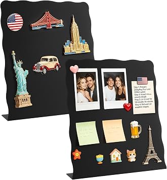 2 Pack Magnet Display Board 12.6x11 Metal Magnet Board for Home, Kitchen, Office, School