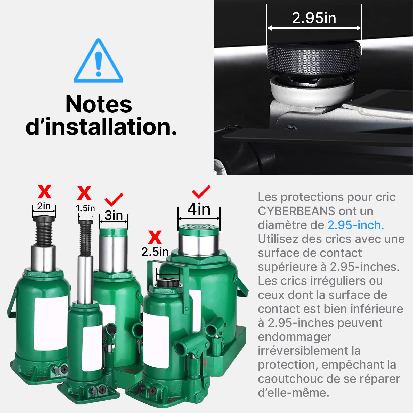 Lot de 4 Plots de Levage pour Tesla Model S 3 X Y (2016-2025 et 2026 Highland/Juniper) Tampons en Caoutchouc pour Cric avec Boîte de Rangement