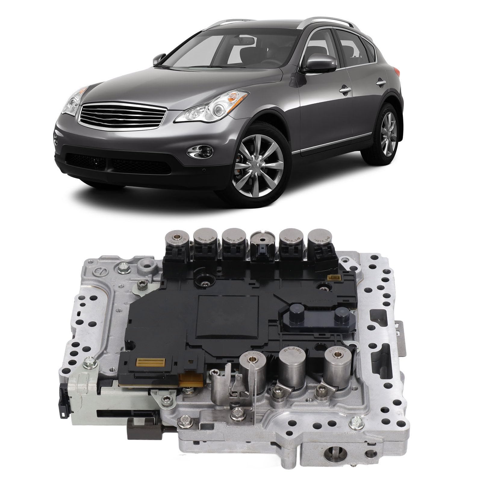 FILFEEL Zespół Korpusu Zaworu Skrzyni Biegów RE7R01A Zamiennik dla Q60 Q70L QX80 QX50 QX56 Kompatybilny z JR710E JR711E