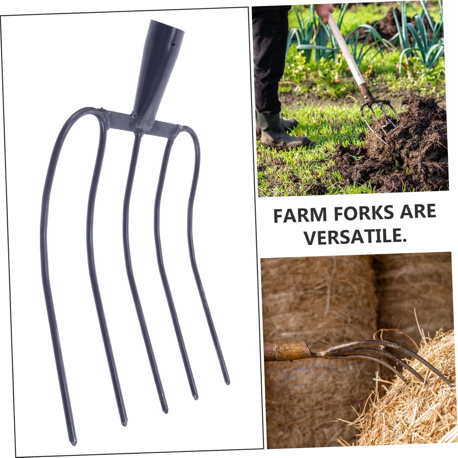 Multi-Functional Pitch Fork Farm Fork Grass Forks for Agricultural Use