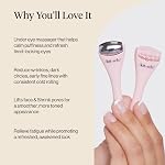 Kitsch Mini Rouleaux faciaux & Jeu d'outils de soins de la peau pour les femmes - Massager visage pour Yeux Puffy, Thérapie froide, Massaire de drainage lymphatique, Cadeaux d'auto-soins pour les femmes & Hommes - Flou