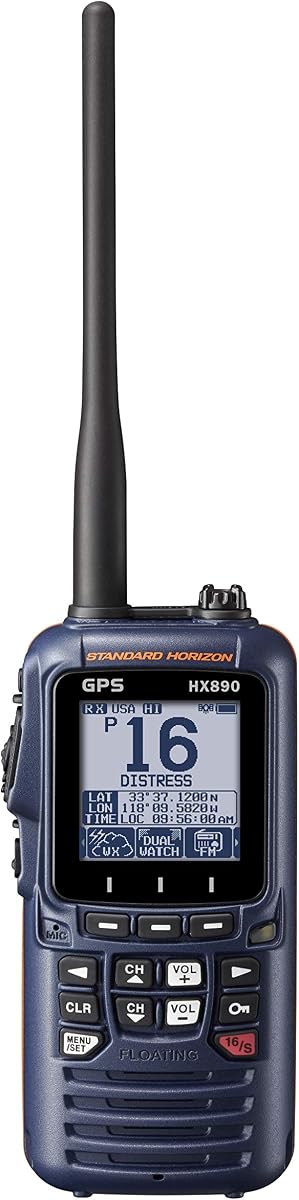 Standard Horizon HX890 Floating 6W Handheld VHF Marine Radio