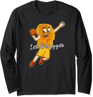 Lets Go Nuggets - Chicken Nugget Basketball Player Long Sleeve T-Shirt