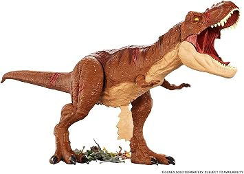 JURASSIC WORLD BATTLE DAMAGE ROARIN' SUPER COLOSSAL TYRANNOSAURUS REX Figure