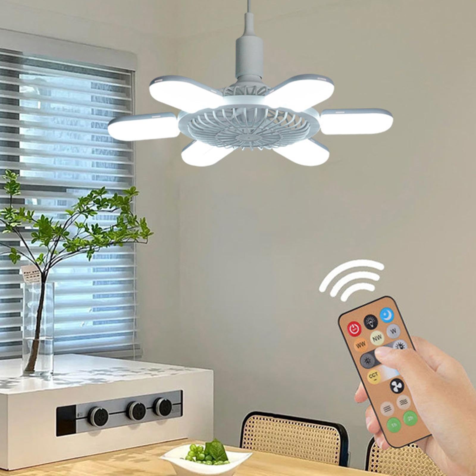 e27 socket fan light small ceiling fan light for living room balcony bedroom white