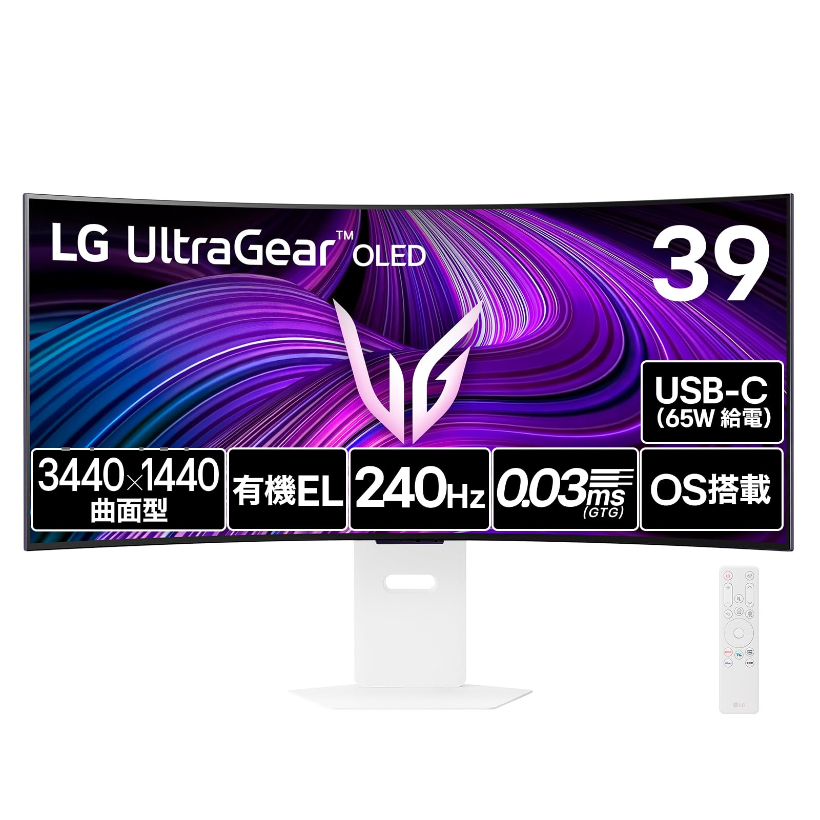 LG 曲面モニター 本体 Amazon.co.jp: LG ゲーミングモニター UltraGear OLED 39GX90SA