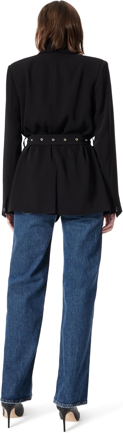 DEE OCLEPPO Womens Everly Double Breasted Belted Wide Blazer Standard - Image 3