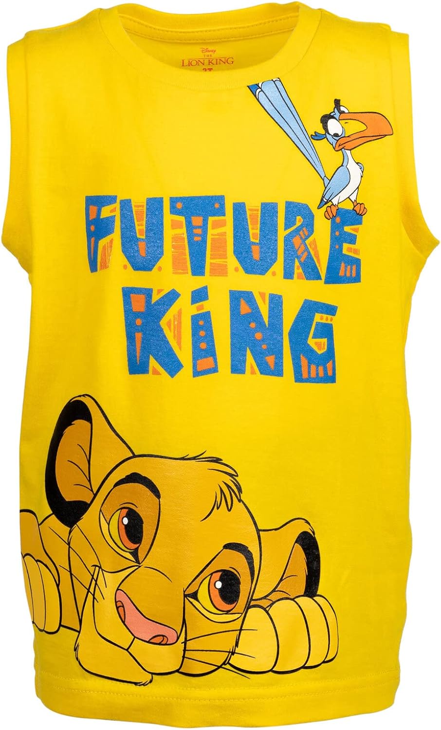 Disney Lion King Toy Story Mickey Mouse Cars T-Shirt Tank Top and French Terry Shorts 3 Piece Outfit Set Toddler to Big Kid - Image 5