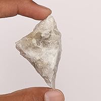Vista 3 de GEMHUB Piedra curativa natural sin tratar de 193.90 quilates con certificación de cristal de calcita de arco iris blanco, espécimen en bruto