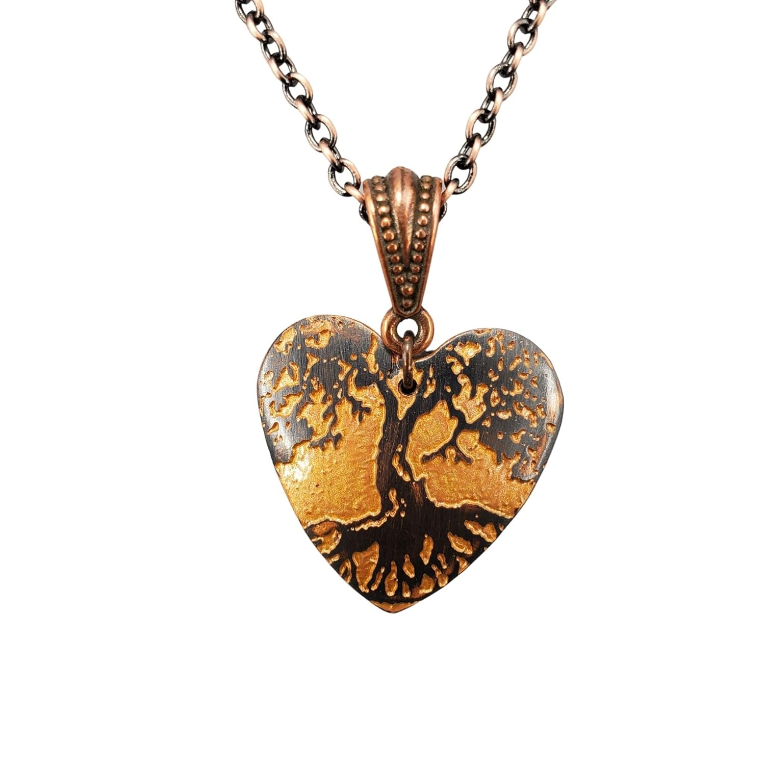 Tree of Life Necklace Copper Tree of Life Necklace Heart