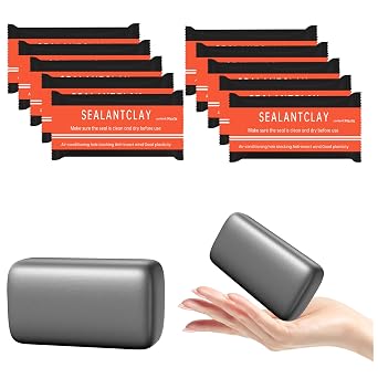 10Pack Waterproof Duct Seal Clay for Wall Hole Repair Quick Mending Putty -
