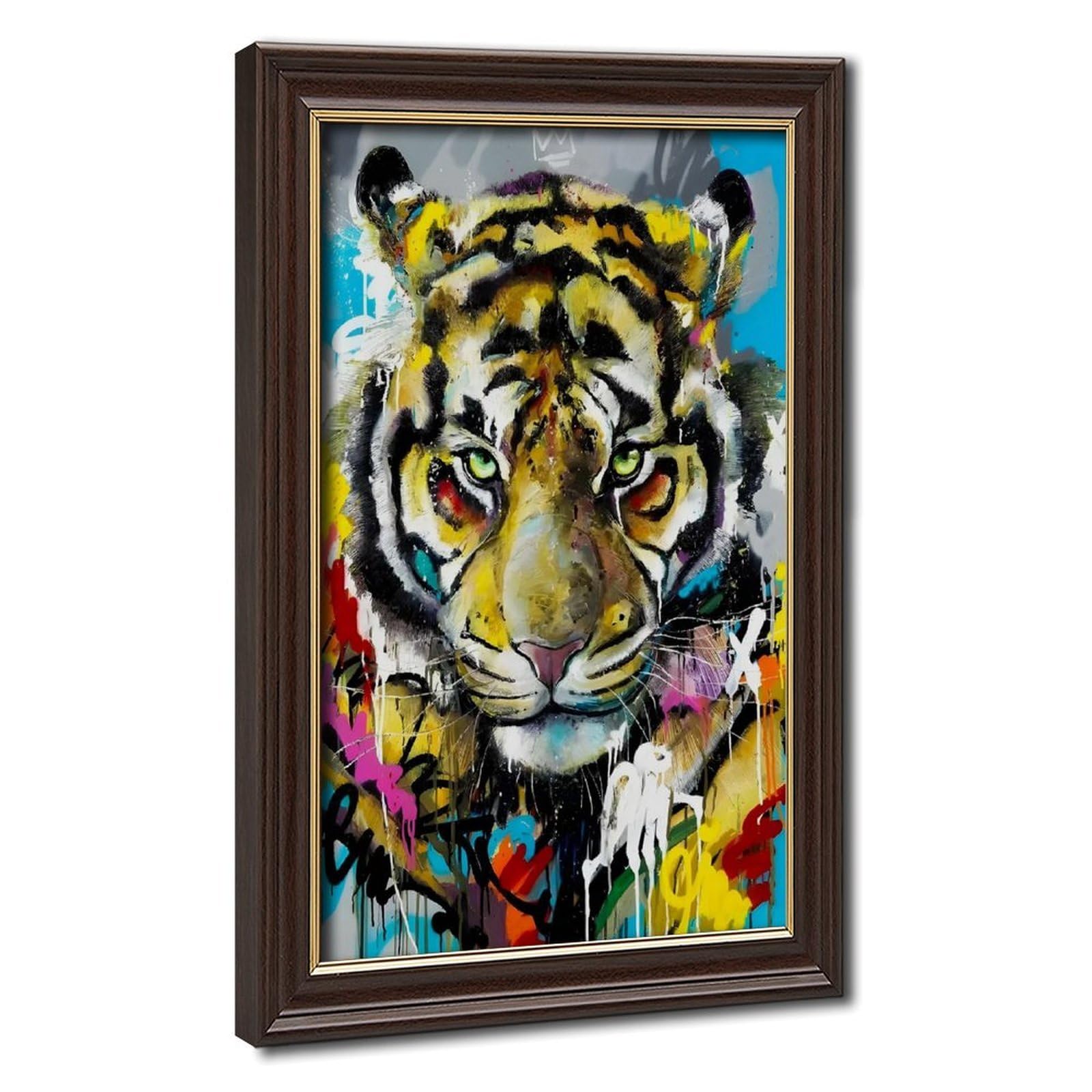 Bareronor Abstract Tiger Poster Canvas Poster Bedroom Decor Landscape Office Room Decor Gift 20" L X 30" W