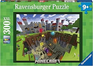 Ravensburger Children's Puzzle 13334 Minecraft Cutaway 300 Pieces XXL Minecraft Puzzle for Children from 9 Years