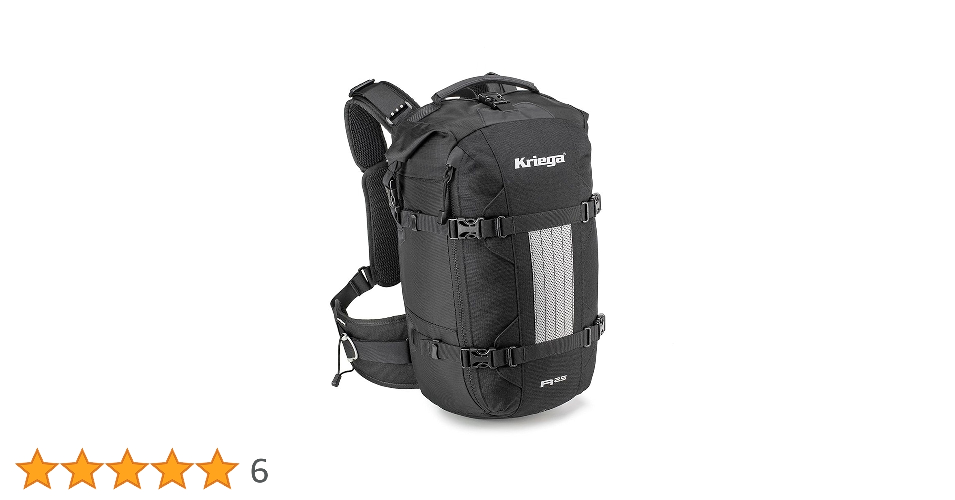 Kriega R25 バックパック ブラック　ポーチ付き Kriega Mochila R25 V2, Preto, One Size, Mochila de motocicleta
