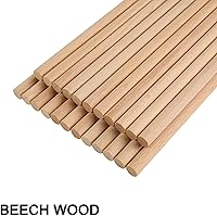 Vista 3 de 60 Pcs Rhythm Sticks for Kids Bulk, Wood Music Lummi Sticks Natural