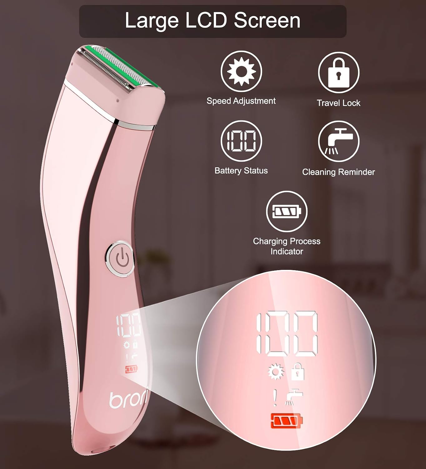 Brori Electric Razor with LCD Screen - Completely Sold Out!